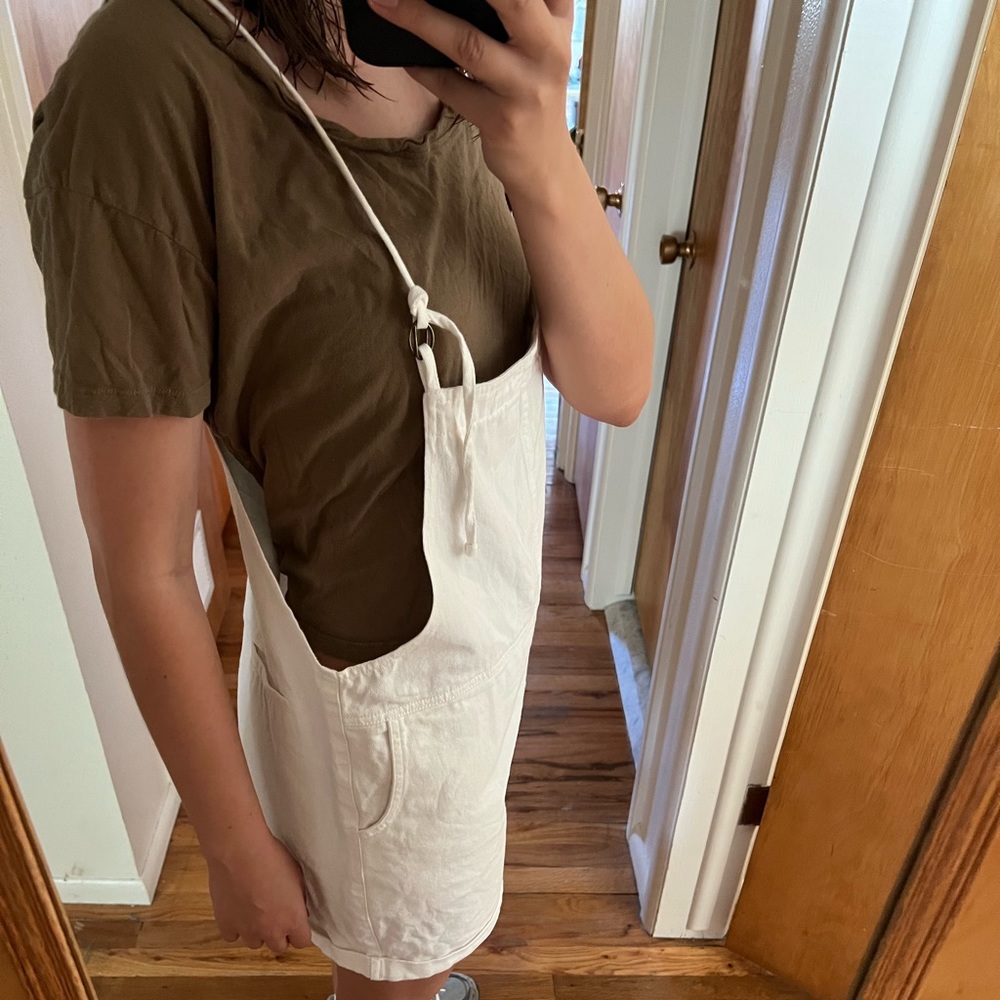 White Utility Romper - Picture 3 of 4
